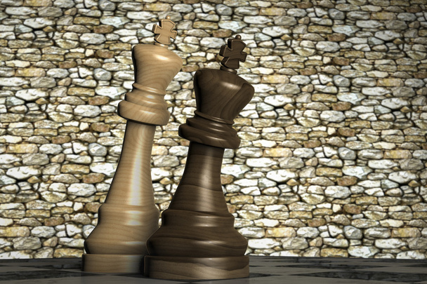 Un juego de ajedrez
 - Foto, imagen