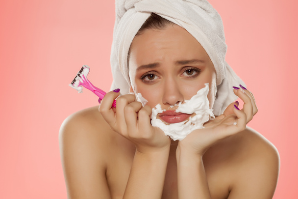 face hair removal - Photo, Image