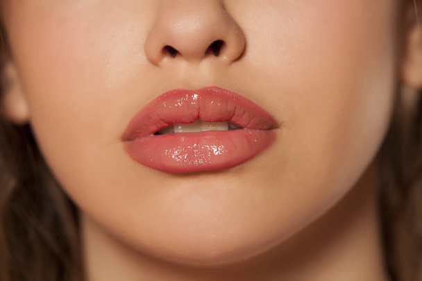schöne weibliche Lippen - Foto, Bild