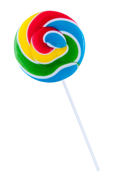 Colorful spiral lollipop lolly pop - Foto, Bild