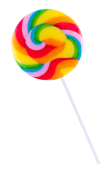 Colorful spiral lollipop lolly pop - Фото, зображення