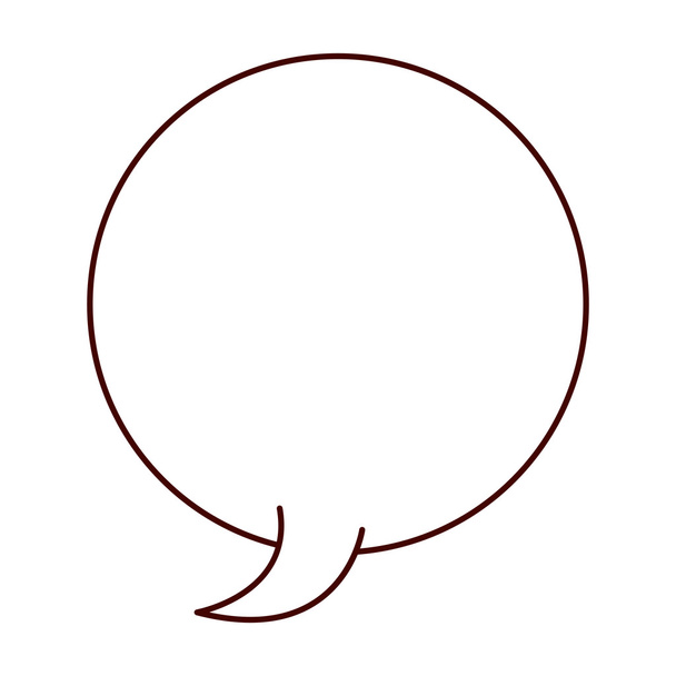 silhouette llamada ovalada para el diálogo
 - Vector, imagen