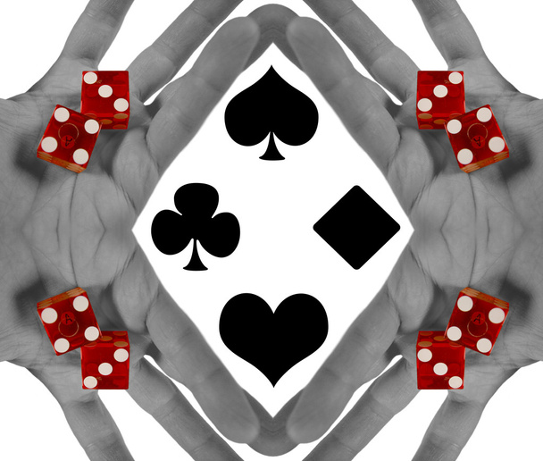 hand dice pattern - Photo, Image