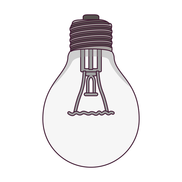 bombilla icono de luz - Vector, imagen