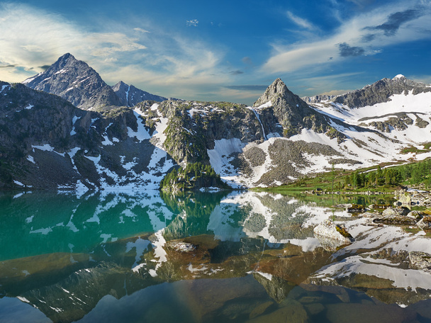 Güzel yaz manzara, Altay Dağları Rusya. - Fotoğraf, Görsel