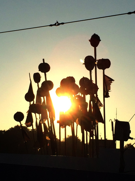 маркування буїв на ранковому сонці
 - Фото, зображення