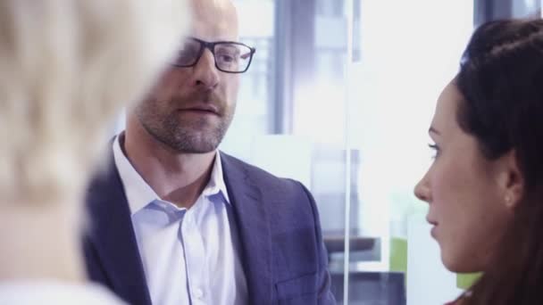 Business people having conversation in office  - Felvétel, videó