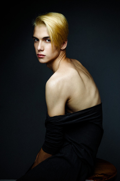 handsome blond man - Фото, изображение