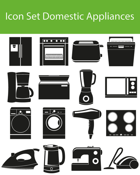 Icon Set οικιακών συσκευών σας - Διάνυσμα, εικόνα