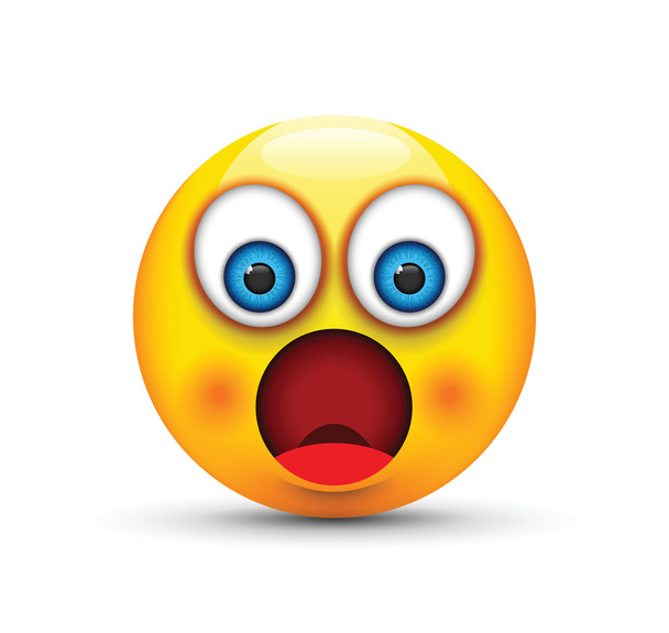 a shocked emoji - Vektor, obrázek