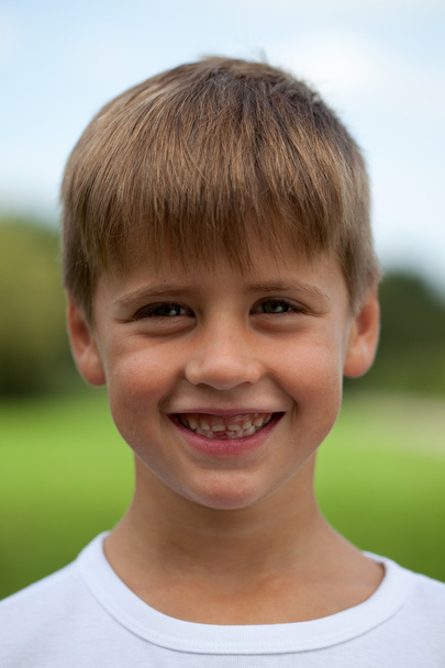 Portrait of a smiling young boy - Zdjęcie, obraz