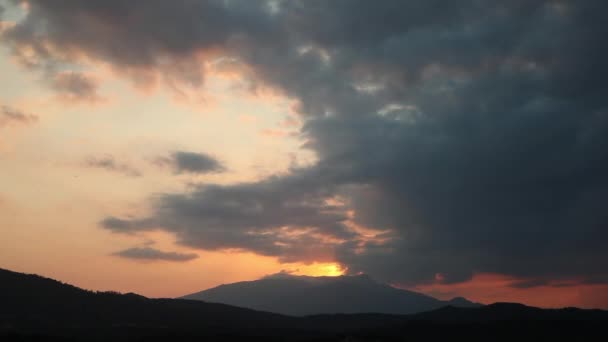 schöner Zeitraffer bei Sonnenuntergang - Filmmaterial, Video