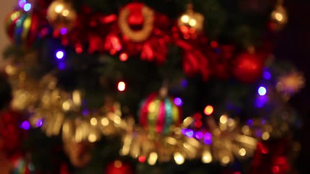 Albero di Natale con decorazioni - Filmati, video