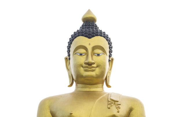 Зображення Будди ізольовано на білому тлі
. - Фото, зображення