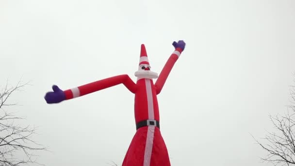 Santa Claus nadmuchiwane zabawki - Materiał filmowy, wideo