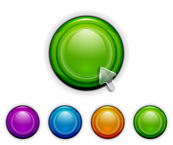 Гладкие кнопки
 - Вектор,изображение