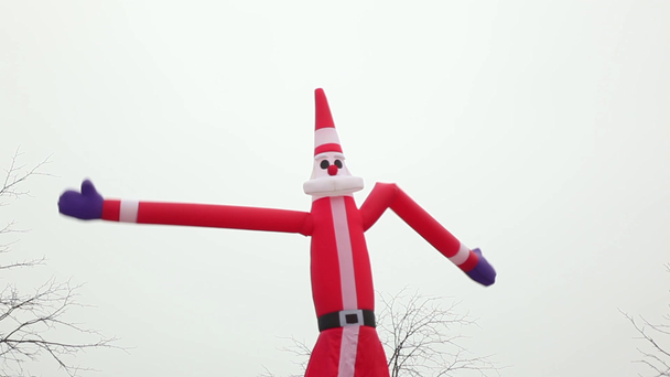 Santa Claus inflatable toy - Footage, Video