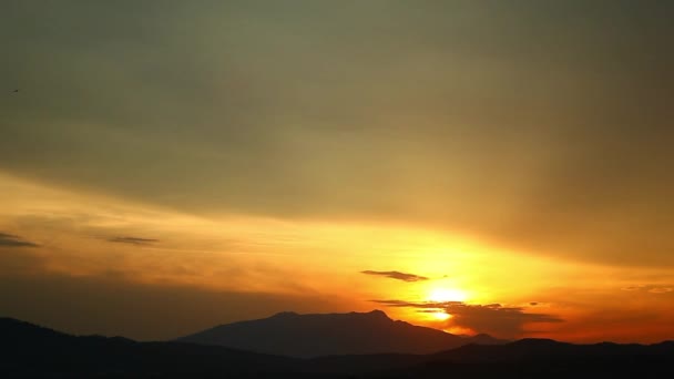 piękny zachód słońca timelapse - Materiał filmowy, wideo