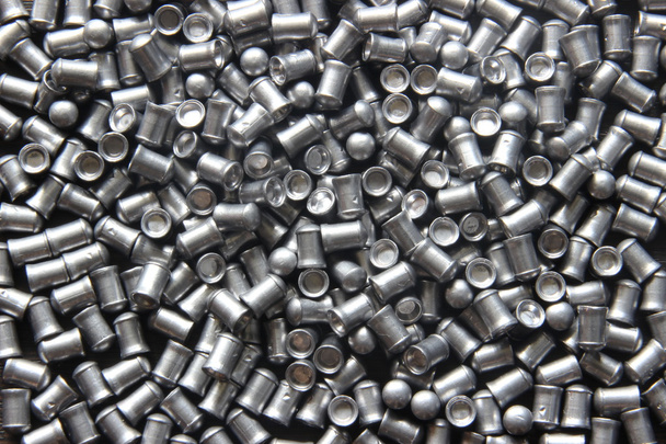 Scattered pneumatic bullet (macro, close up) - Photo, Image