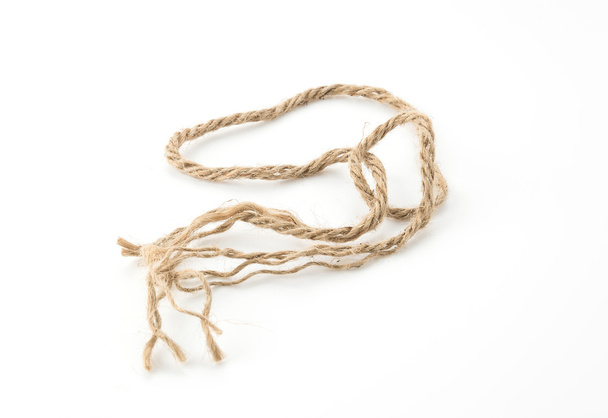 mini rope on white background - Фото, изображение