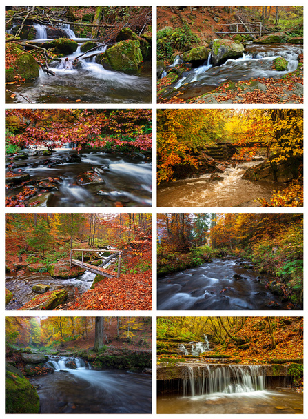 fiume di montagna in autunno - Foto, immagini