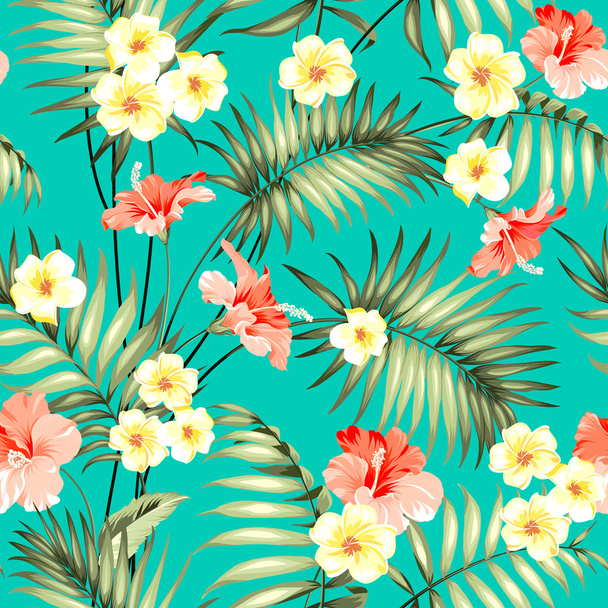 Tropical fabric design. - ベクター画像