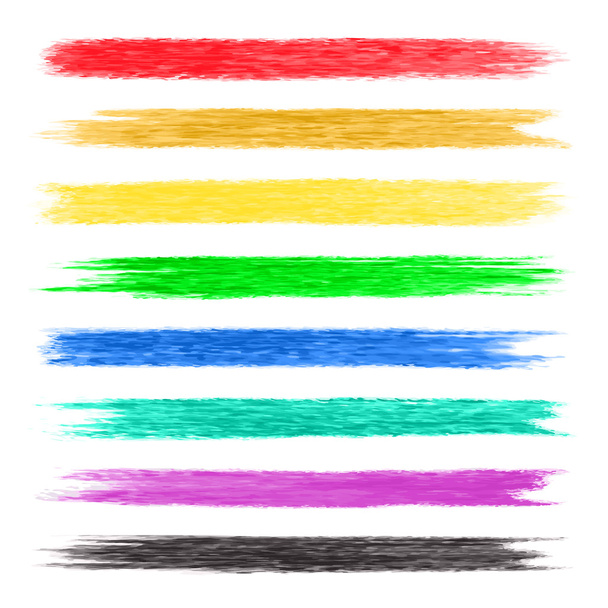 Grunge colorful chalk stripes - Διάνυσμα, εικόνα