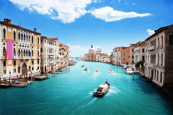 Гранд - канал і базиліка Санта - Марія делла - Салат (Венеція, Італія). - Фото, зображення