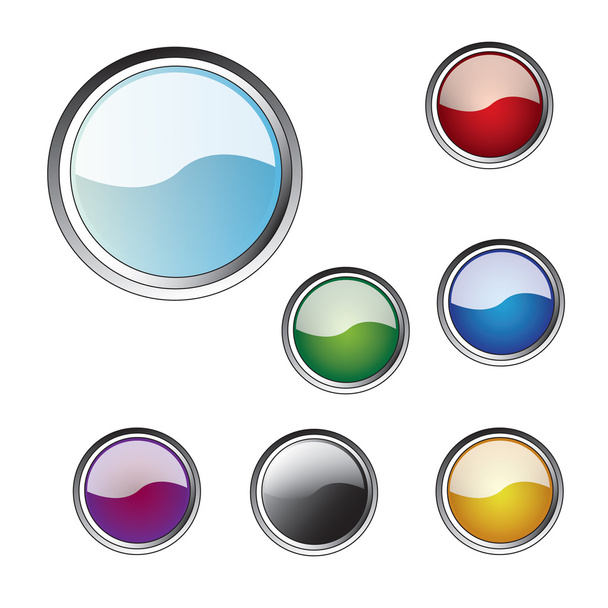 Set buttons for a web - Vector, Image