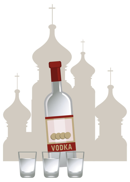 Rus votka - Vektör, Görsel