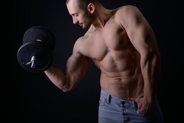 Strong man with perfect body - Photo, Image