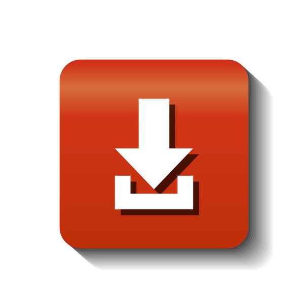 flecha símbolo de descarga icono aislado
 - Vector, imagen