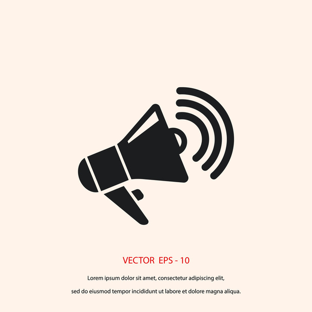 loudspeaker icon vector - Vector, Image