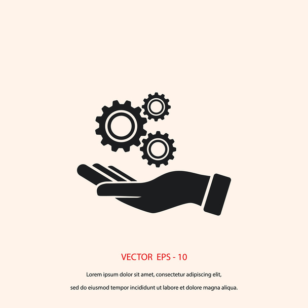 Icono de instalación y soporte
 - Vector, Imagen