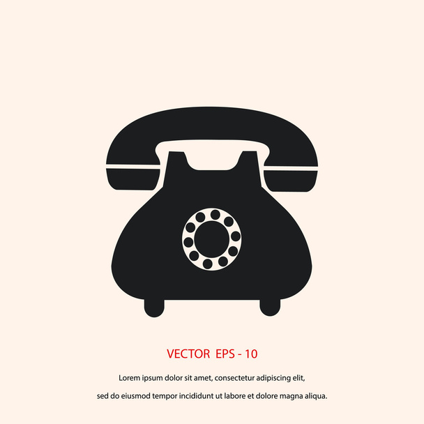 Telefoon pictogram vector - Vector, afbeelding