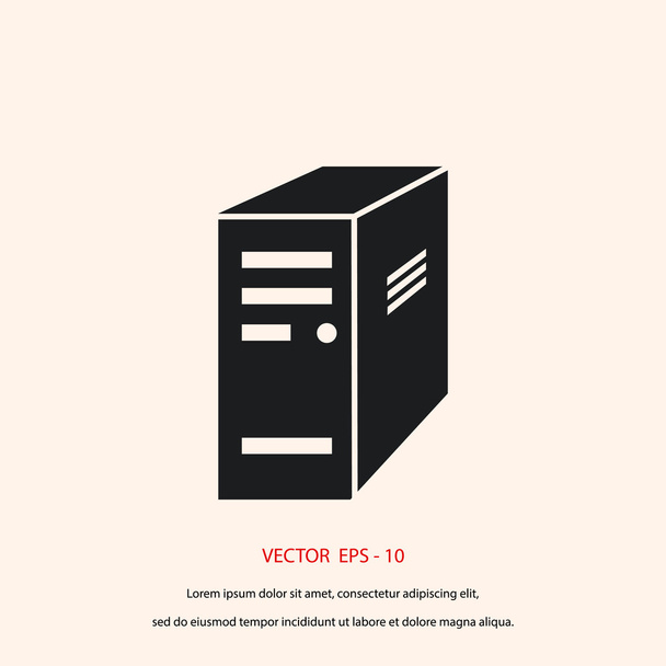  ikona počítače serveru - Vektor, obrázek