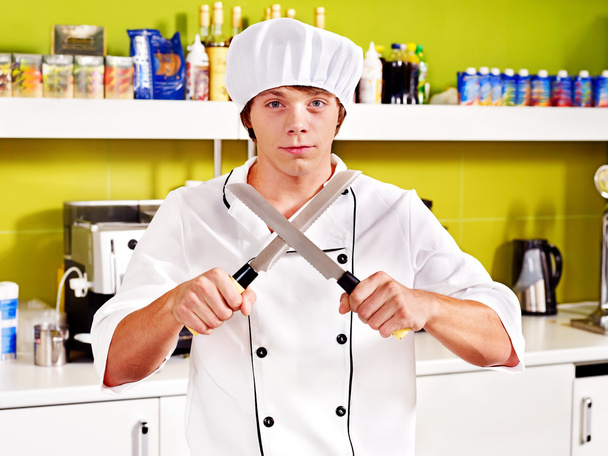 Male wearing chef uniform. - Photo, Image