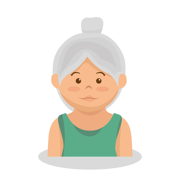 grootmoeder avatar karakter lid - Vector, afbeelding
