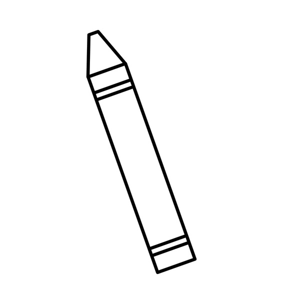 couleur crayon icône isolée
 - Vecteur, image