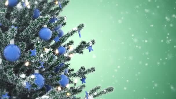 Weihnachtsbaum geschmückt - Filmmaterial, Video