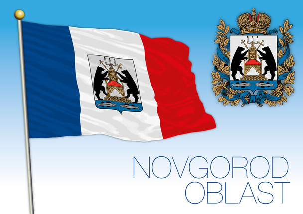 Novgorod oblast flag, Russia - Vector, Image