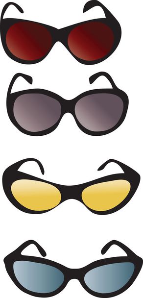 Modern and retro sunglases - Vector, Image