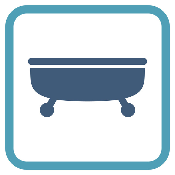 Bathtub Vector Icon In a Frame - ベクター画像