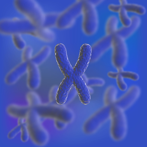 Ilustración vectorial. Plantilla de ciencia, papel pintado o pancarta con moléculas de cromosomas de ADN
. - Vector, Imagen
