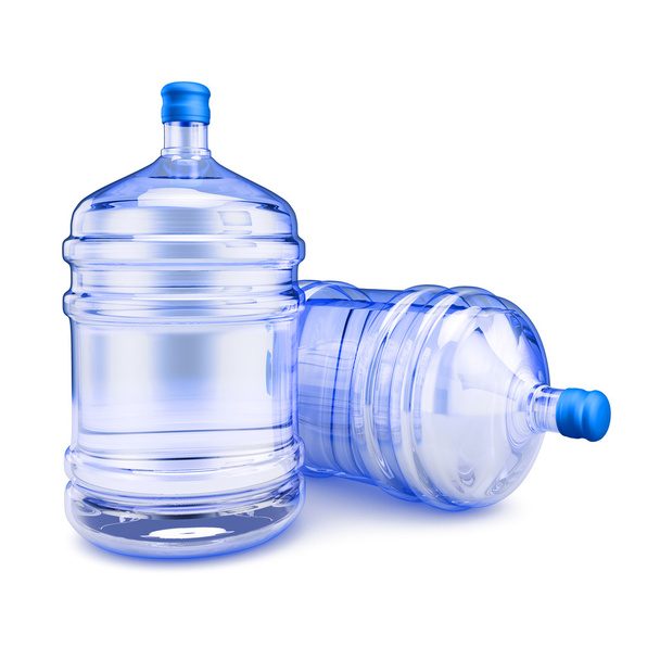 Duas garrafas com água
 - Foto, Imagem