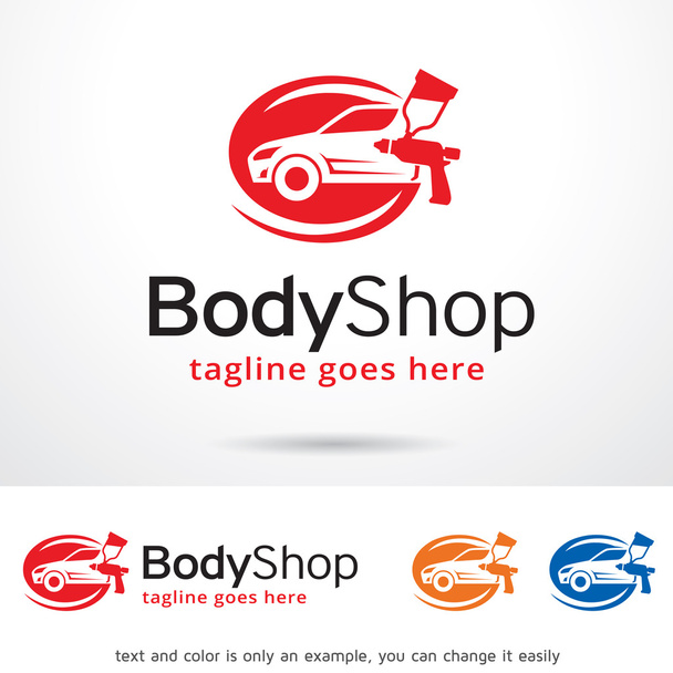 body shop logo vorlage design - Vektor, Bild