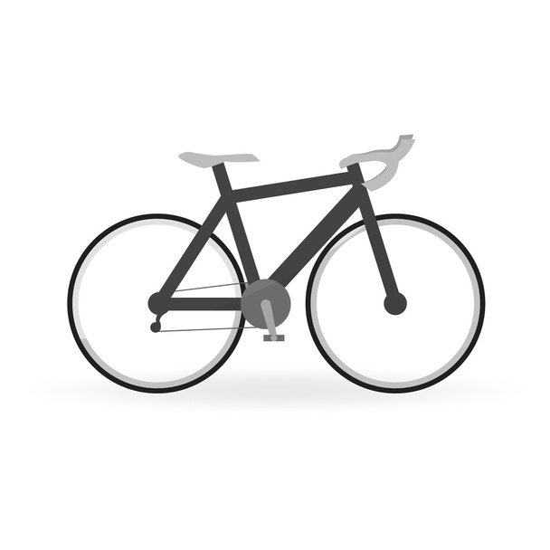 Концепція велосипеда на гірському велосипеді чорний колір
 - Вектор, зображення