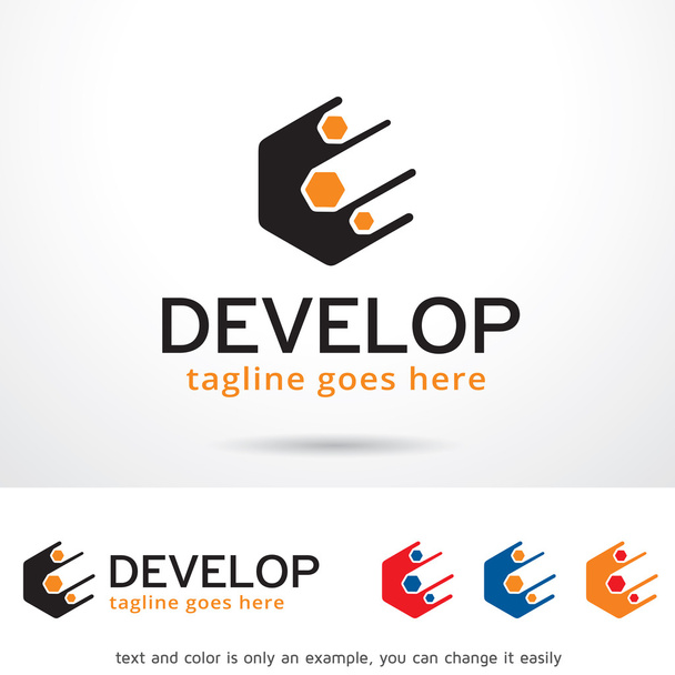 Abstract Develop/ Office/ Factory/ Lab/ Studio Logo Template Design - Vektor, obrázek