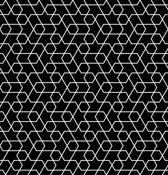  抽象的な幾何学的な黒と白のグラフィック デザイン プリント柄 - ベクター画像