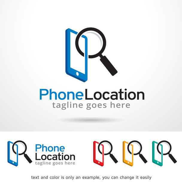 電話の場所のロゴのテンプレートのデザイン - ベクター画像